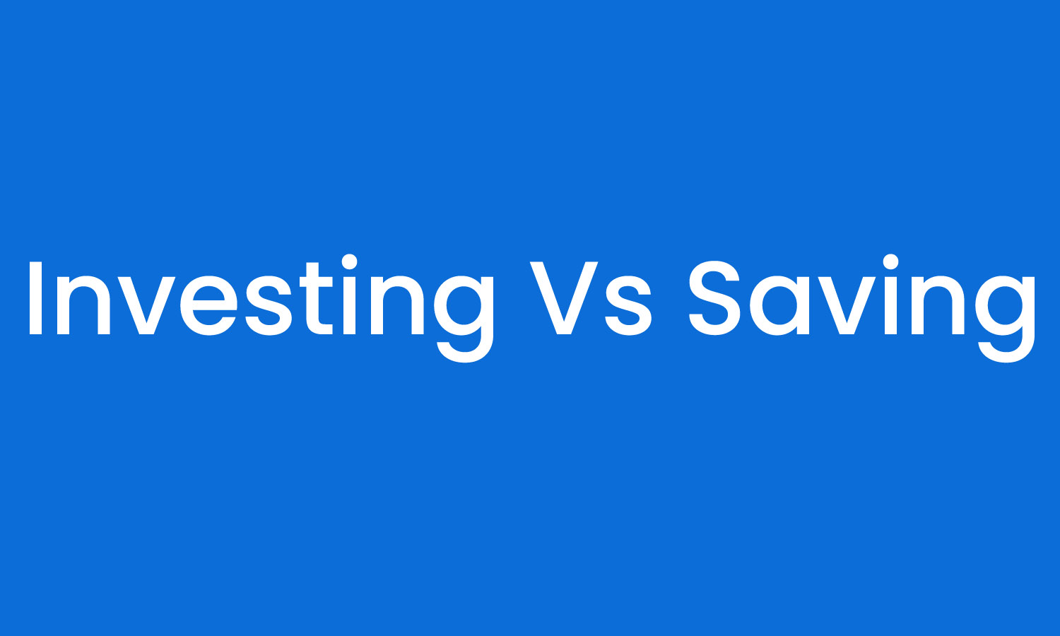 Investing and Saving